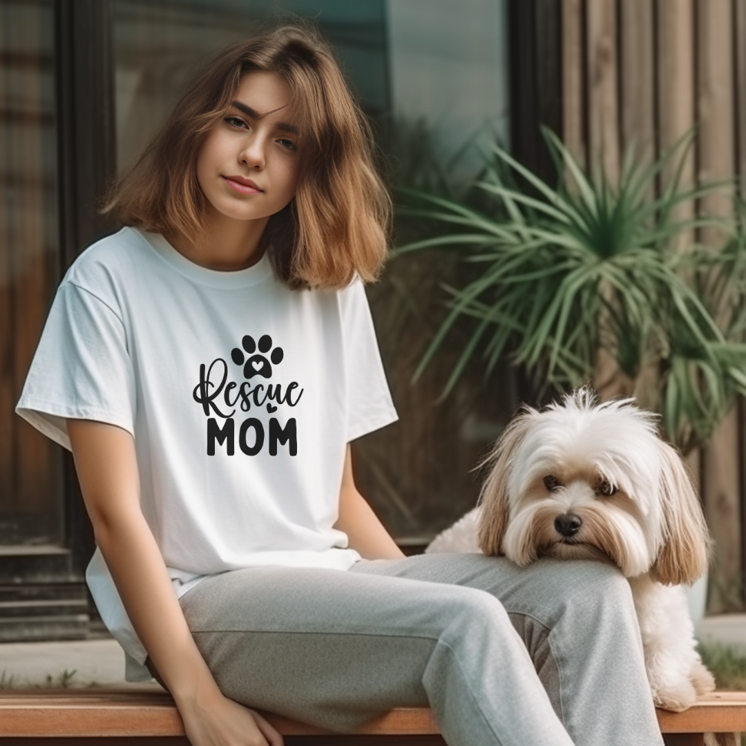 "Printed Tess dog mom"